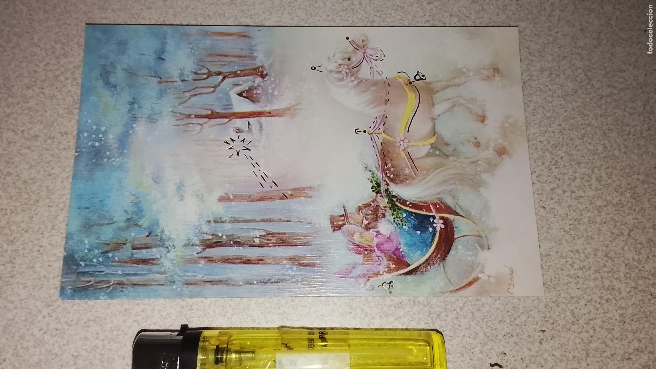 Postales: ANTIGUA felicitacion de navidad navide&ntilde;a original.