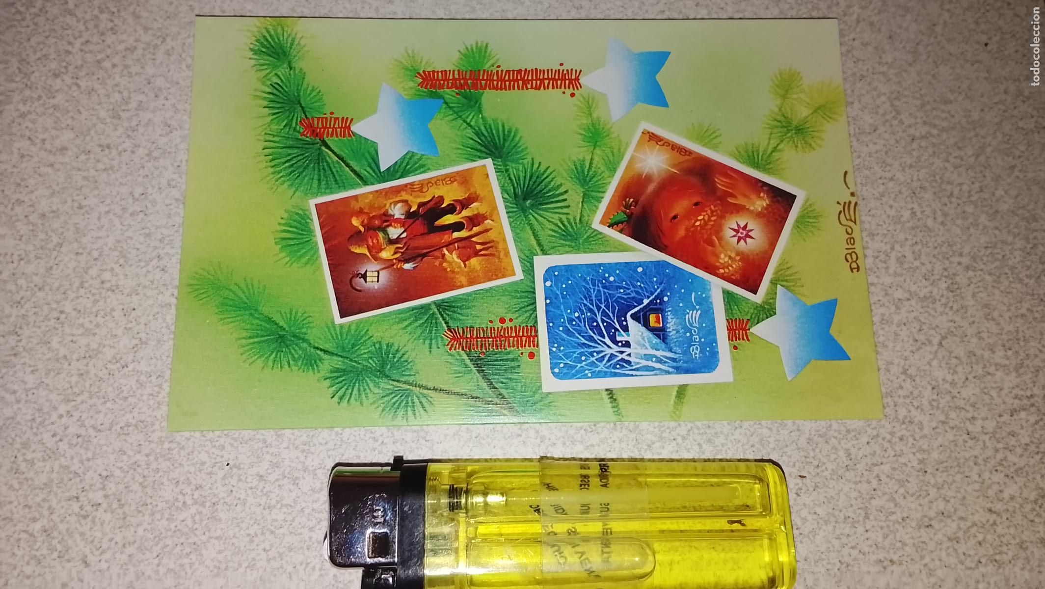 Postales: ANTIGUA felicitacion de navidad navide&ntilde;a original.