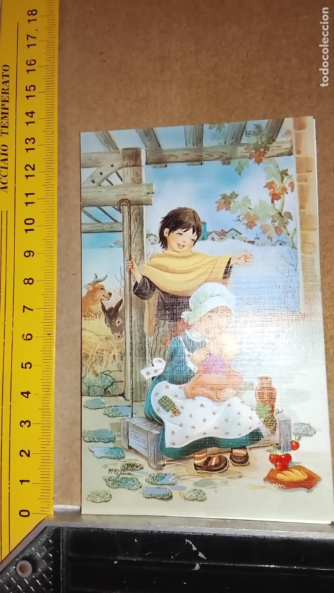 Postales: ANTIGUA FELICITACION NAVIDADE&Ntilde;A POSTALES NAVIDAD &Oacute; CHRISTMAS PORTAL DE BELEN NACIMIENTO