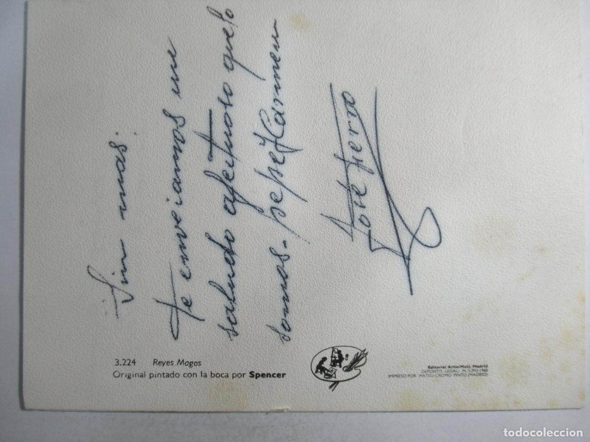 Postales: Postal Navidad - Reyes Magos - Escrita - Foto 2
