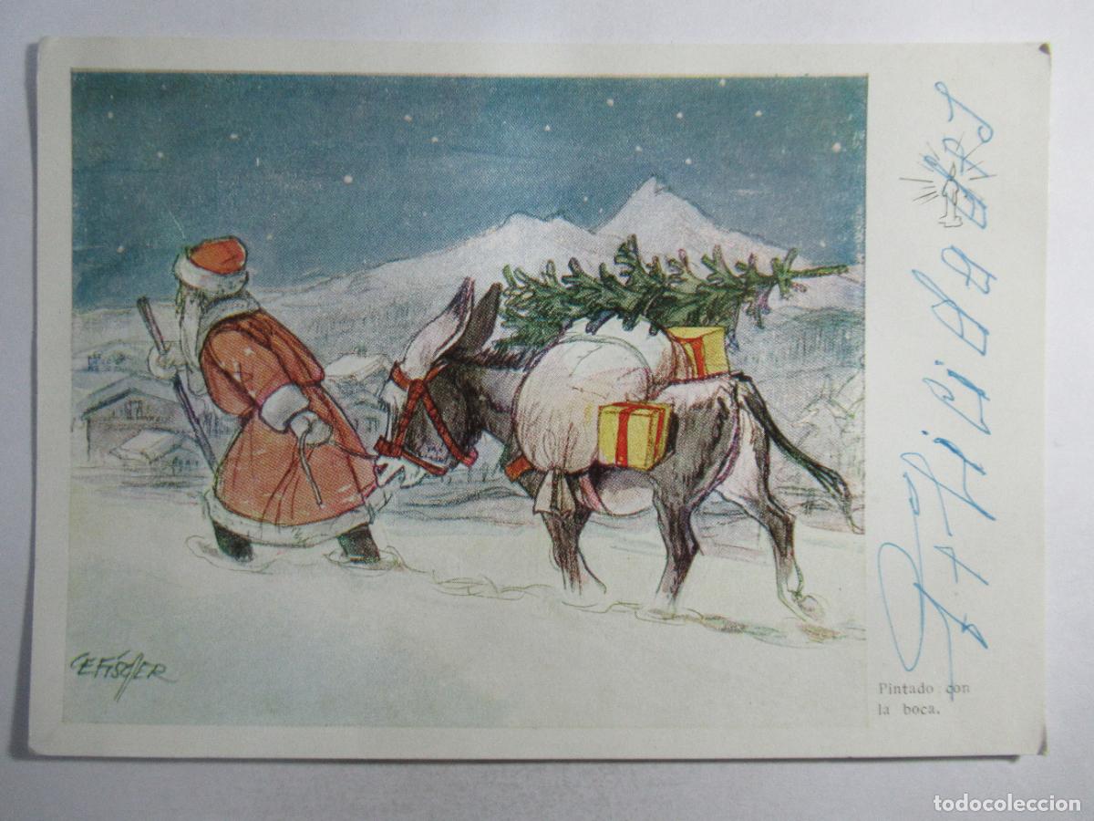 Postales: Postal Navidad - Pap&aacute; Noel - Escrita - Foto 1