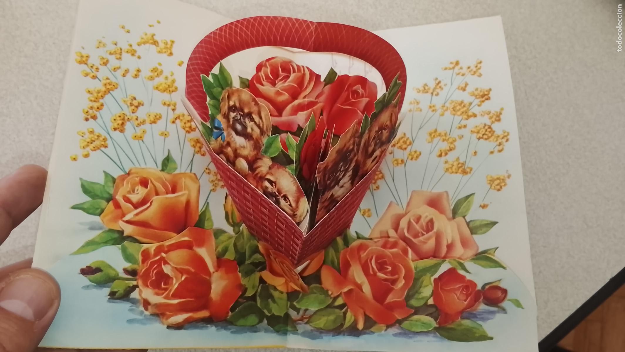 Postales: antigua original felicitacion de navidad troquelada desplegable PORTAL DE BELEN NACIMIENTO CHRISTMAS