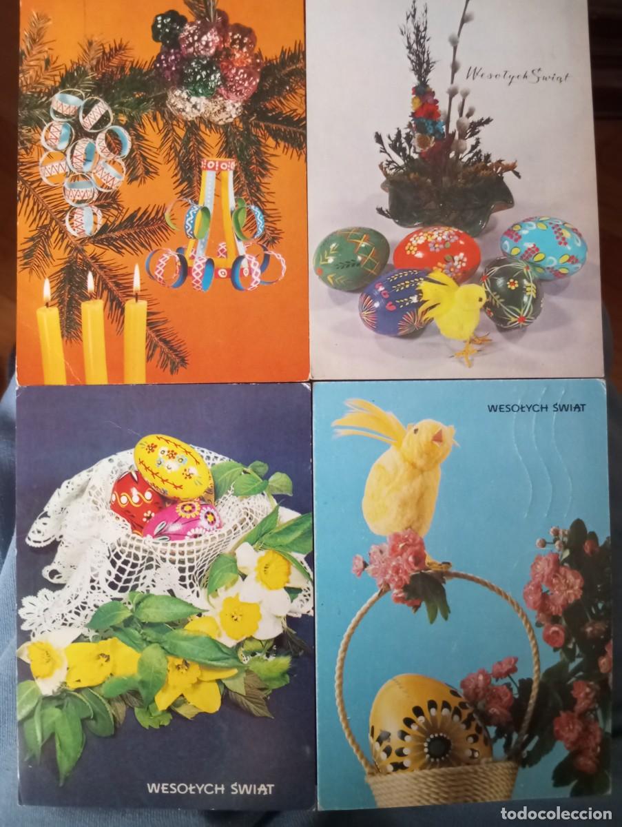 Postales: 4 POSTALES POLACAS, TEMATICA NAVIDAD, CIRCULADAS - Foto 1