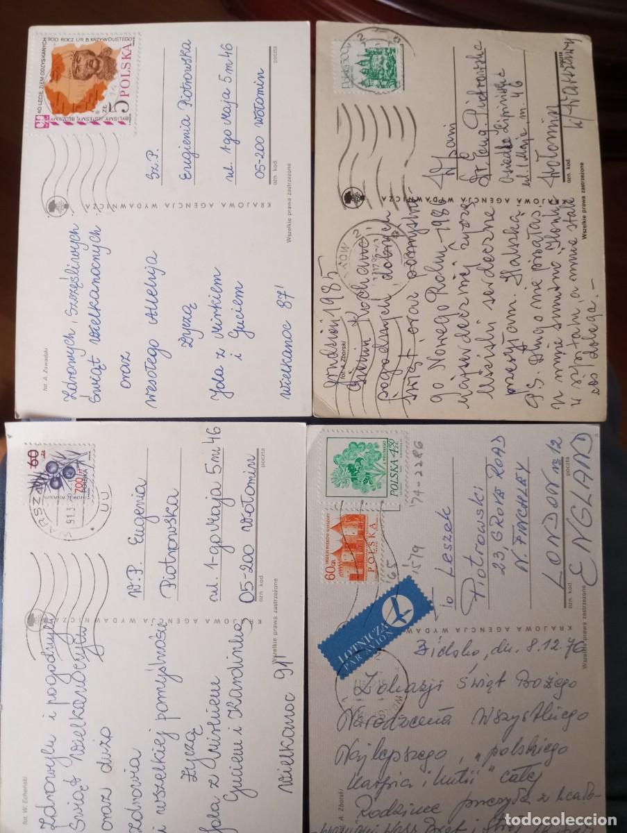 Postales: 4 POSTALES POLACAS, TEMATICA NAVIDAD, CIRCULADAS - Foto 2