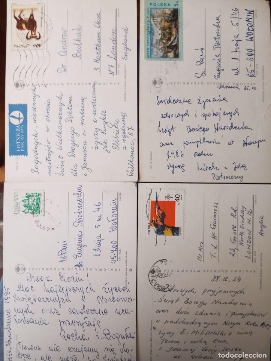 Postales: 4 POSTALES POLACAS, TEMATICA NAVIDAD, CIRCULADAS - Foto 2