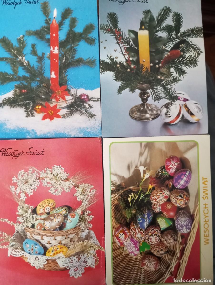 Postales: 4 POSTALES POLACAS, TEMATICA NAVIDAD, CIRCULADAS - Foto 1