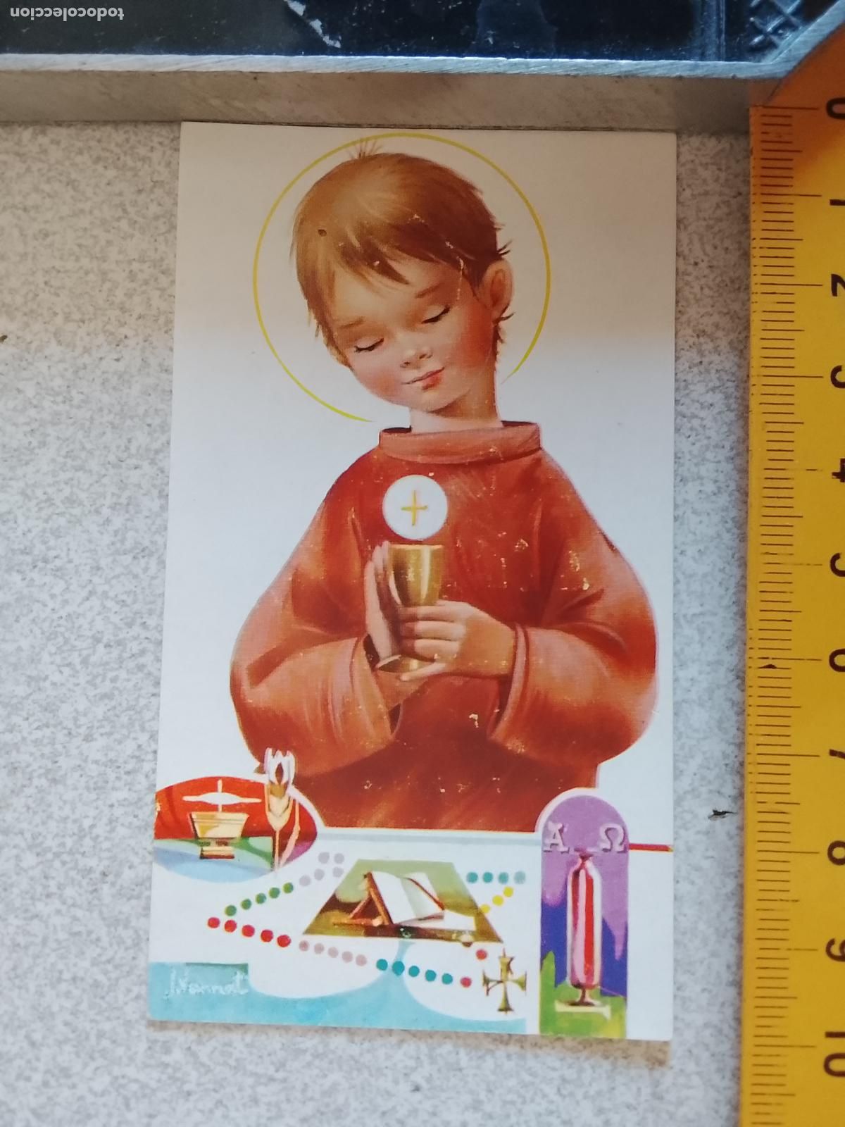 Postales: OFERTAS POR LOTES - FELICITACION NAVIDAD RECUERDO DE COMUNION MADRID 1970 CAPILLA CORREDENTORA