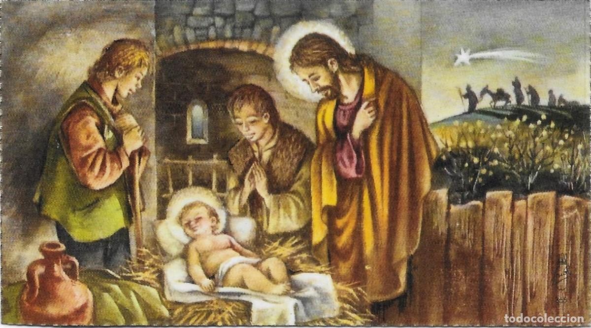 Postales: 2089Z - EN EL ESTABLO, NACI&Oacute; EL NI&Ntilde;O - EDICIONES SUBI 305 - 10,5X6 CM