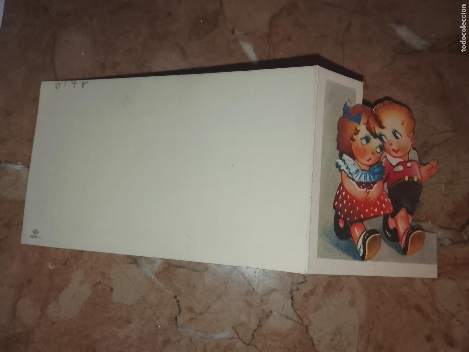 Postales: antigua tarjeta de comunion o felicitacion de navidad . - FELICITACION TROQUELADA