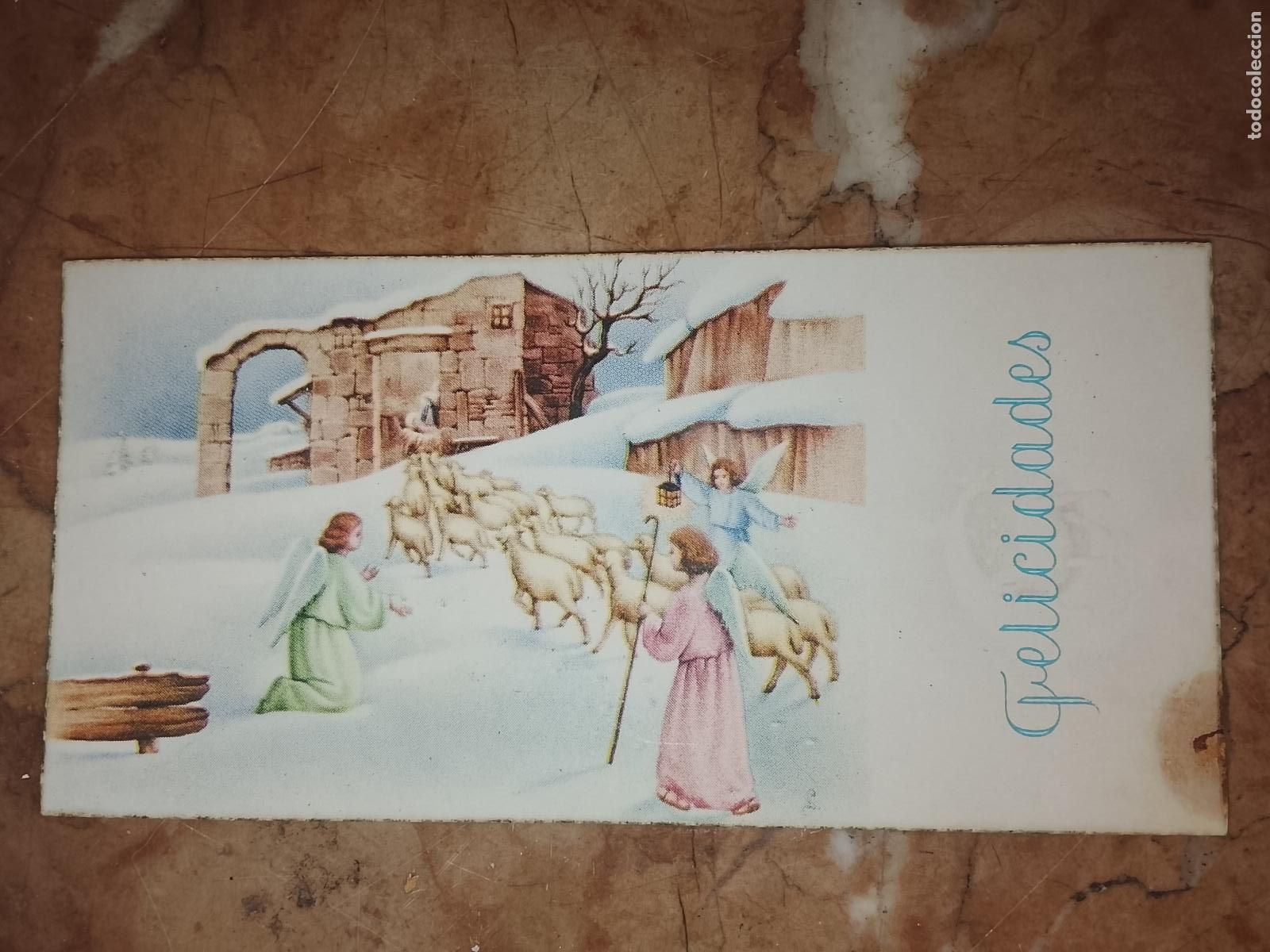 Postales: antigua tarjeta de comunion o felicitacion de navidad . - FELICITACION NAVIDAD