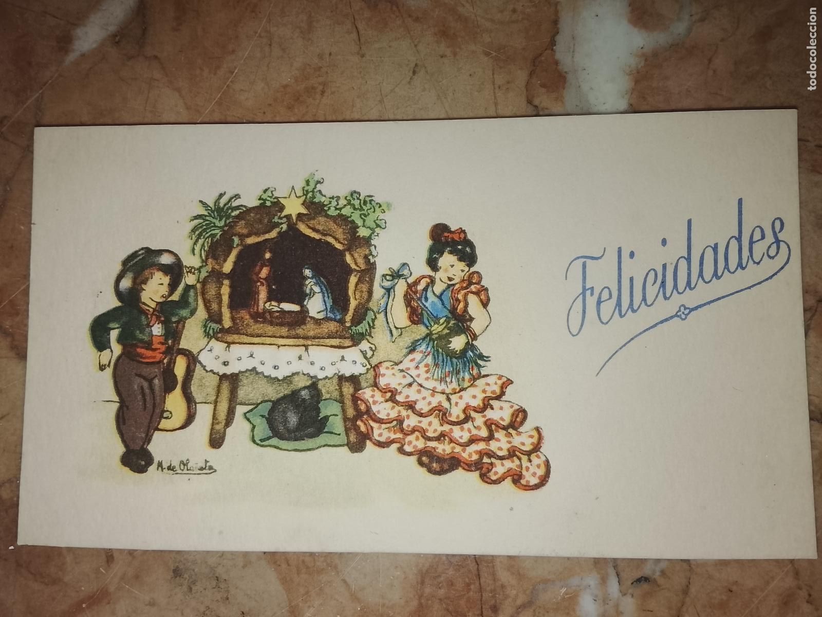 Postales: antigua tarjeta de comunion o felicitacion de navidad . - FELICITACION NAVIDAD
