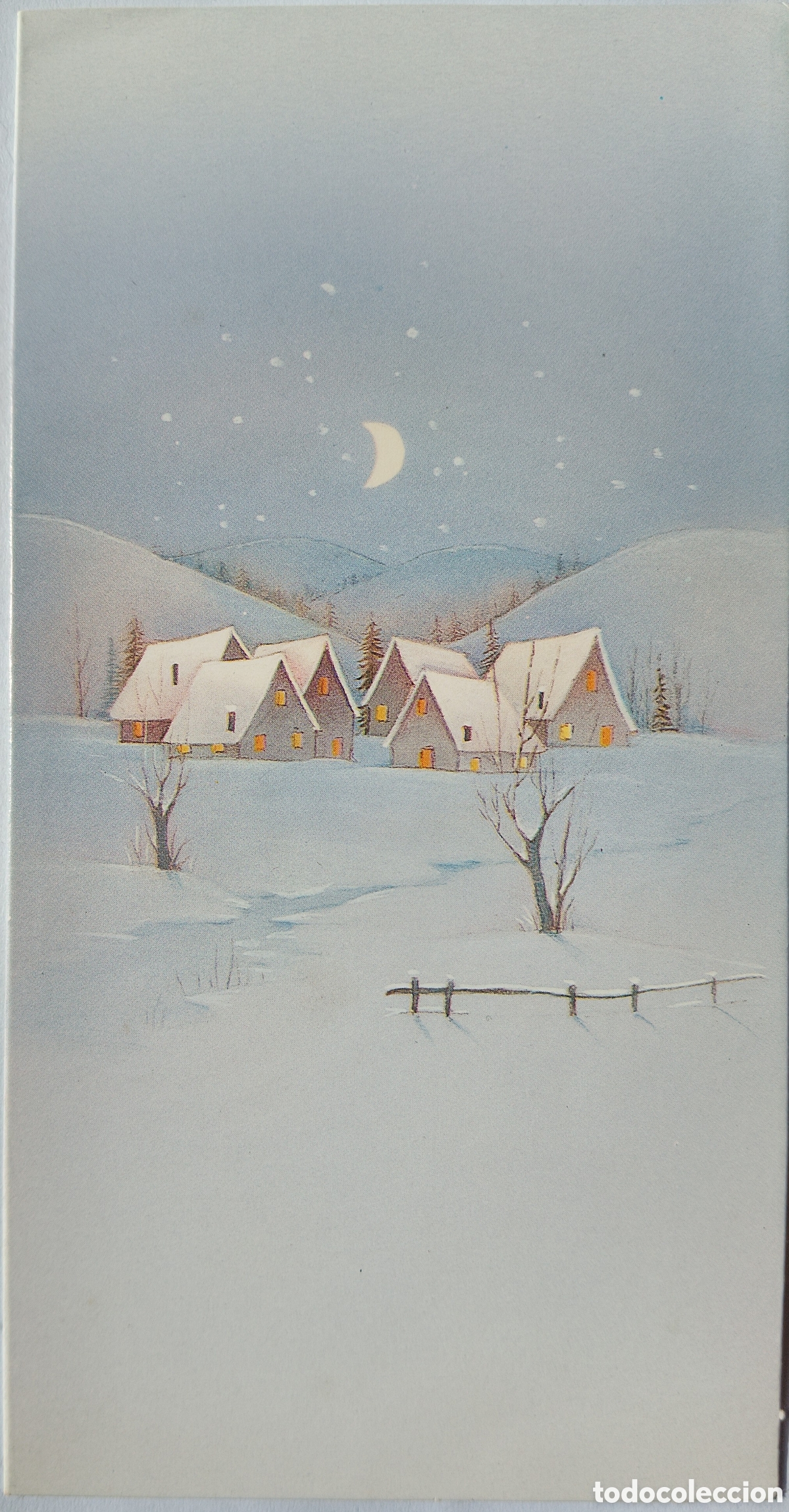 Postales: FELICITACI&Oacute;N NAVIDAD - EDICIONES ORTIZ - PAISAJE NEVADO