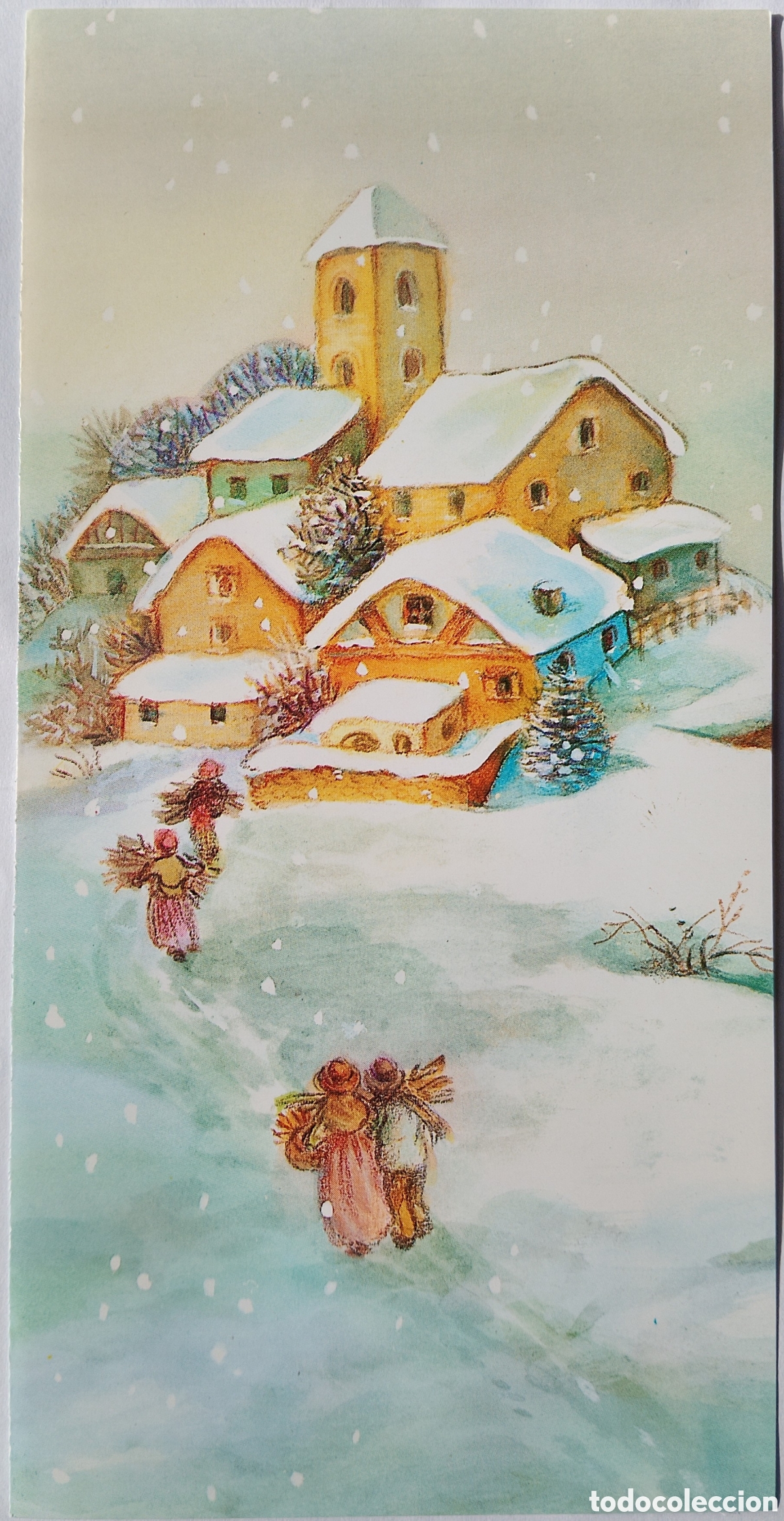 Postales: FELICITACI&Oacute;N NAVIDAD - &iquest;SOL&Aacute;? - EDICROMO - PAISAJE NEVADO