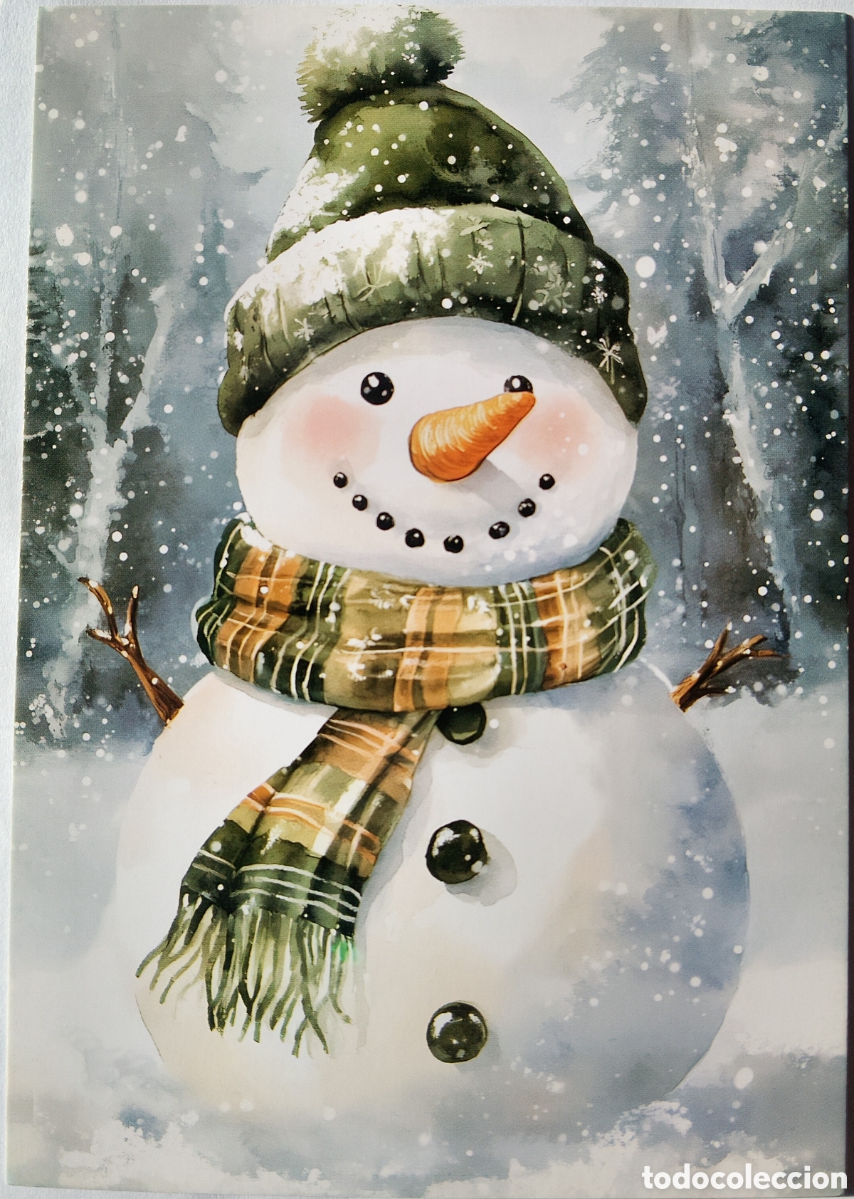 Postales: POSTAL NAVIDAD - MU&Ntilde;ECO DE NIEVE - ESTILO ANTIGUO