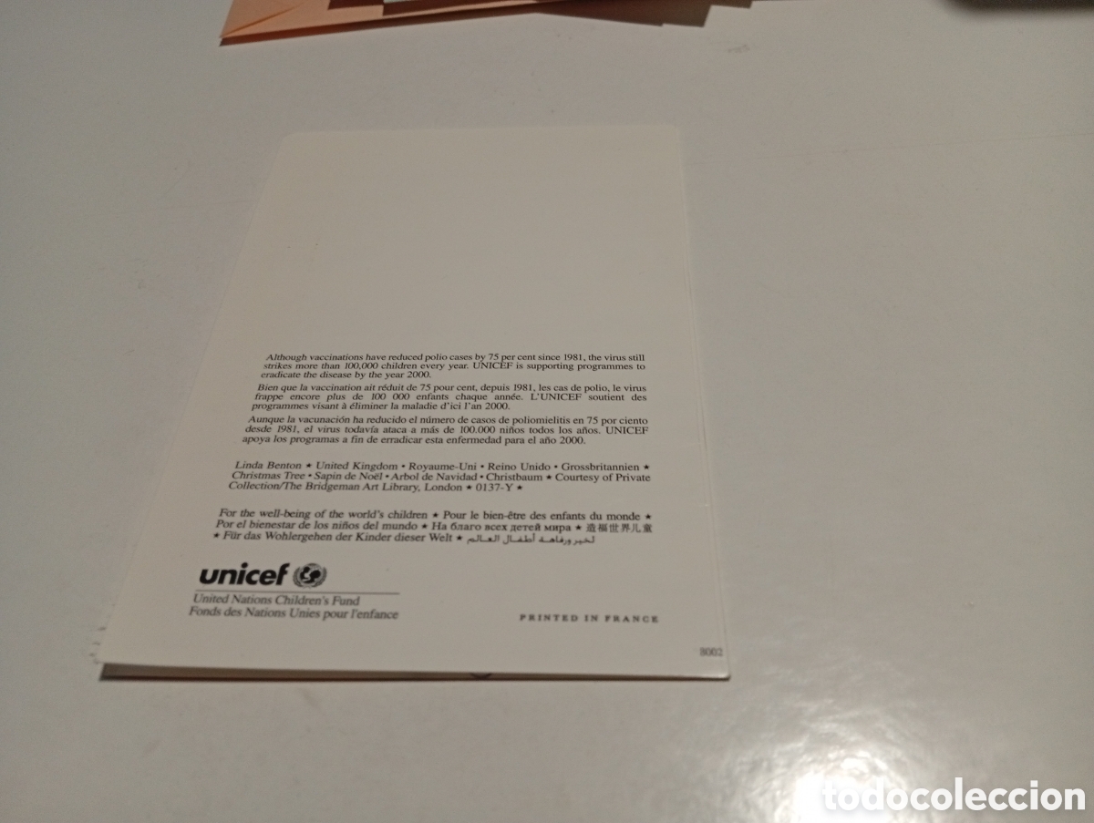 Postales: Postal UNICEF navidad, gato - Foto 3