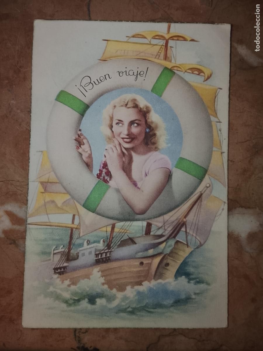 Postales: felicitacion de navidad . - FELICITACION NAVIDAD TARJETA POSTAL BARCO ROMANTICA