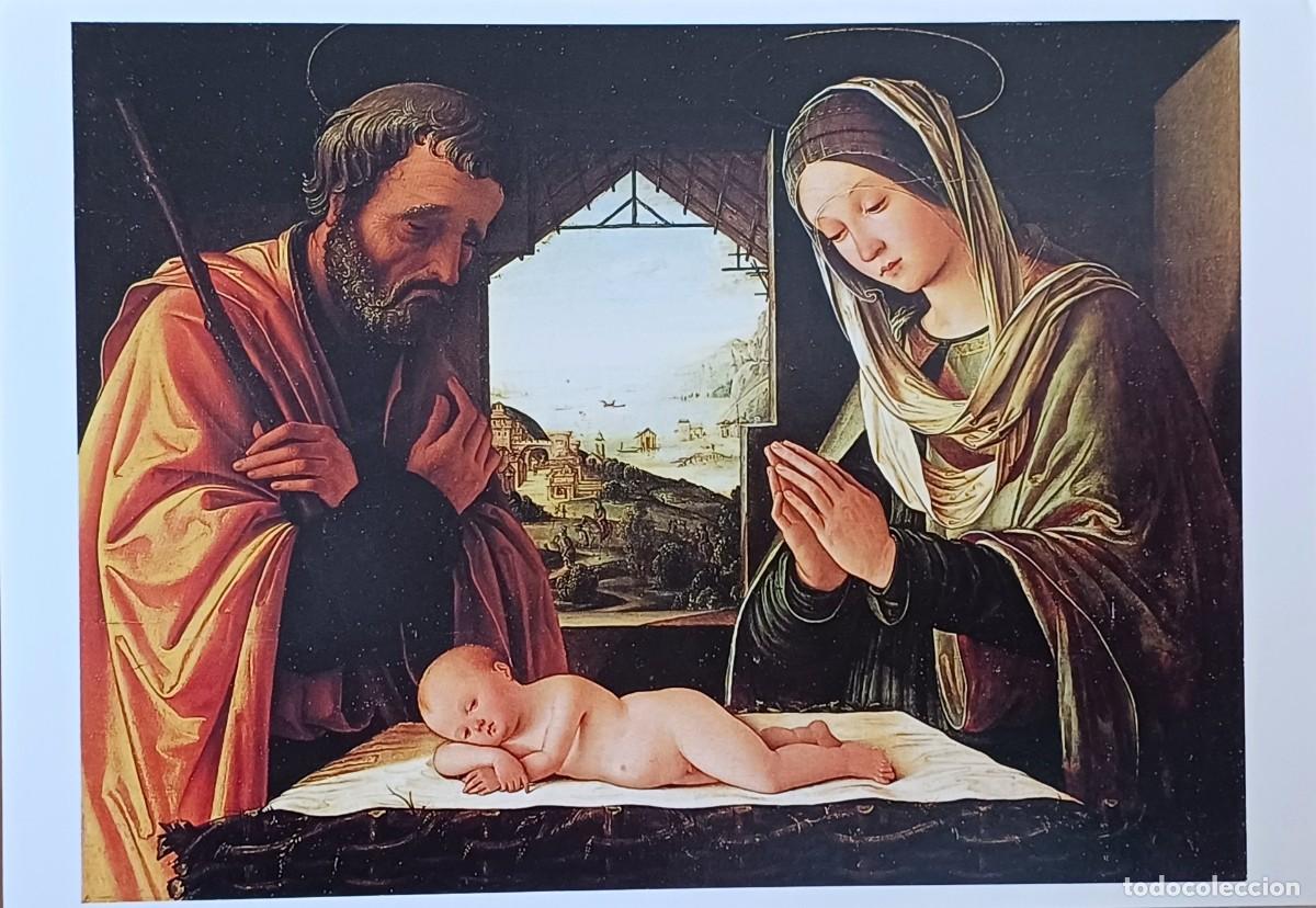 Postales: La Natividad, Lorenzo Costa. - Foto 1