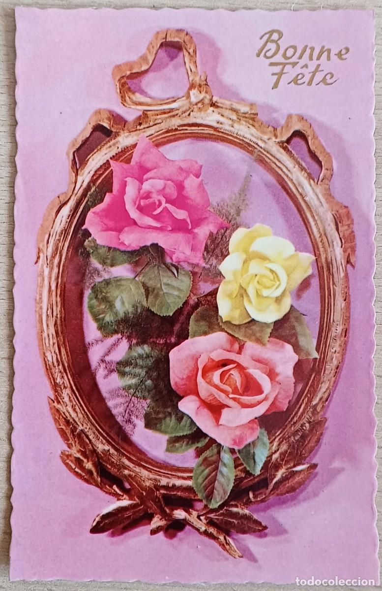 Postales: Felicitaci&oacute;n de A&ntilde;o Nuevo. Postal francesa.