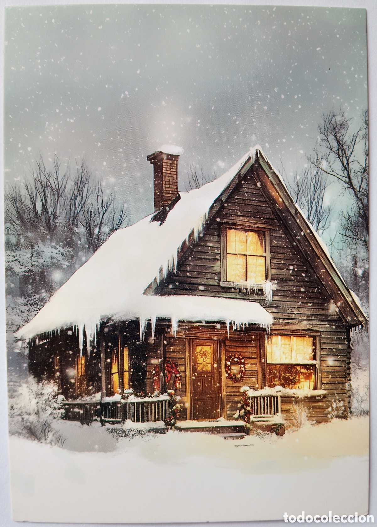 Postales: POSTAL NAVIDAD - PAISAJE NEVADO - ESTILO ANTIGUO