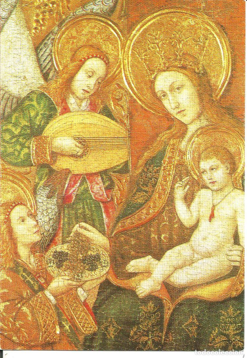 Postales: FELICITACION NAVIDAD *VIRGEN CON NI&Ntilde;O* S. XV - P. GARCIA DE BENABARE, DIPTICA, 15X10,5 CM
