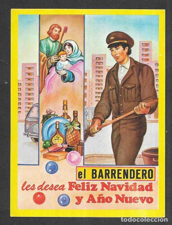 Postales: Felicitacion / Nadala. El Barrendero les desea Feliz Navidad y A&ntilde;o Nuevo. ed. Vikingo