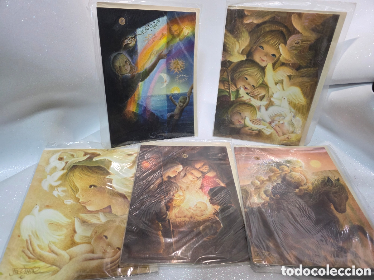 Postales: 5 postales ferrandiz a&ntilde;os 60 23 x 16,5 cm nuevas y originales