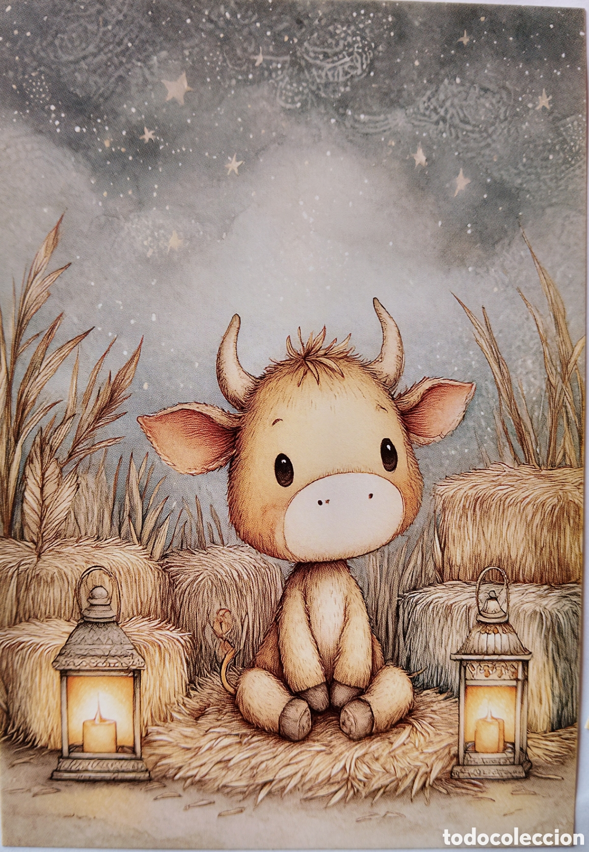 Postales: POSTAL NAVIDAD - NACIMIENTO BEL&Eacute;N VACA