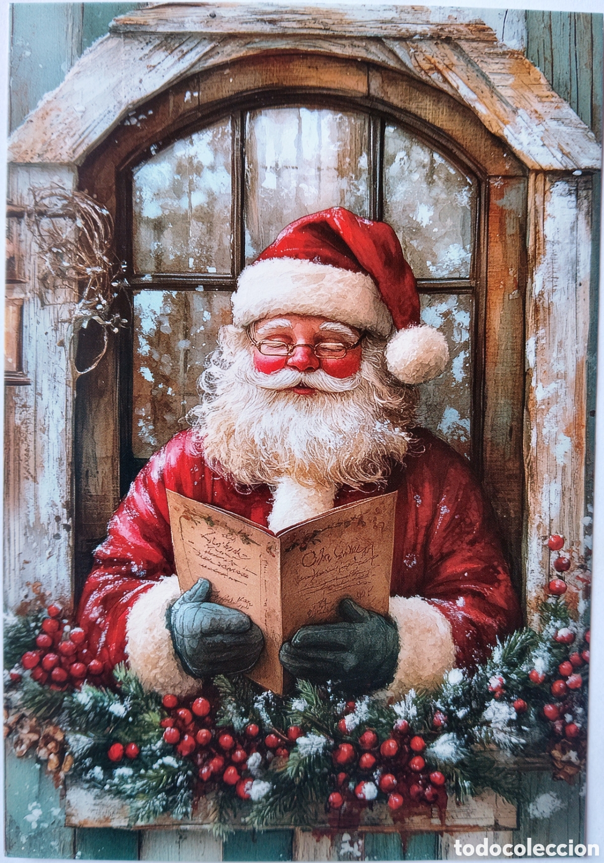 Postales: POSTAL NAVIDAD - PAP&Aacute; NOEL VENTANA - ESTILO ANTIGUO