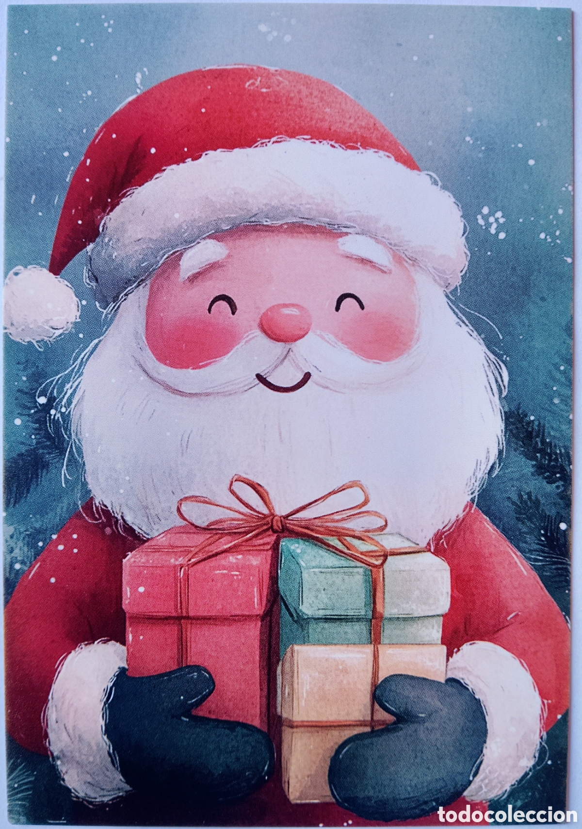 Postales: POSTAL NAVIDAD - PAP&Aacute; NOEL REGALOS