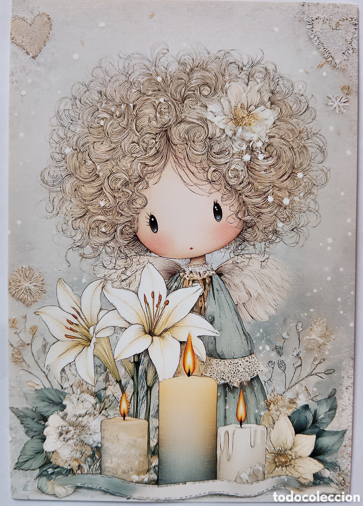 Postales: POSTAL NAVIDAD - ANGELITO VELAS FLORES