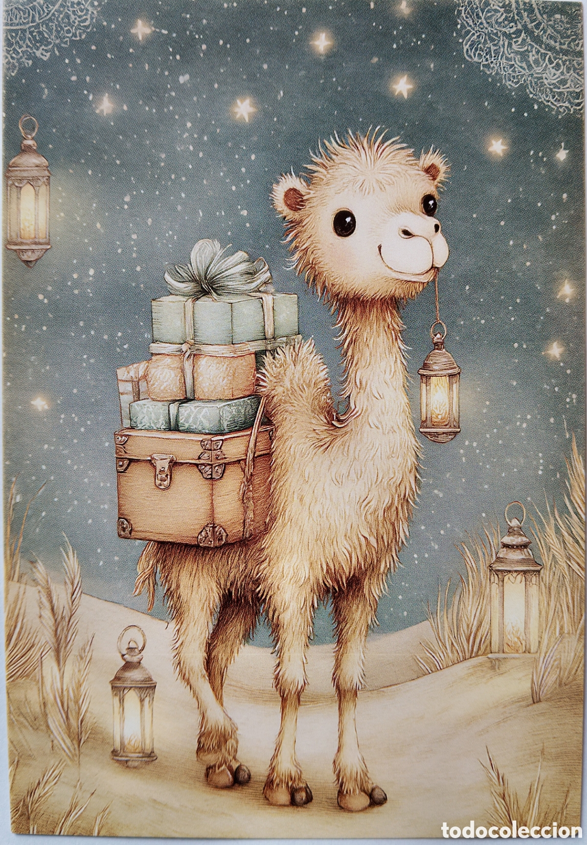 Postales: POSTAL NAVIDAD - NACIMIENTO BEL&Eacute;N CAMELLO REGALOS