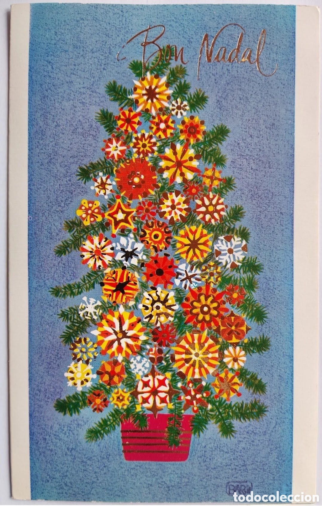Postales: FELICITACI&Oacute;N NAVIDAD - C. BARBERO - &Aacute;RBOL BRILLANTE