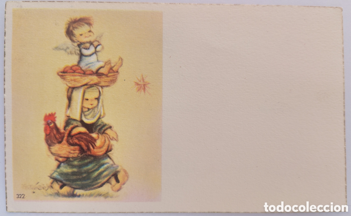 Postales: TARJETA NAVIDAD ANTIGUA - FERR&Aacute;NDIZ - ANGELITO PASTORA