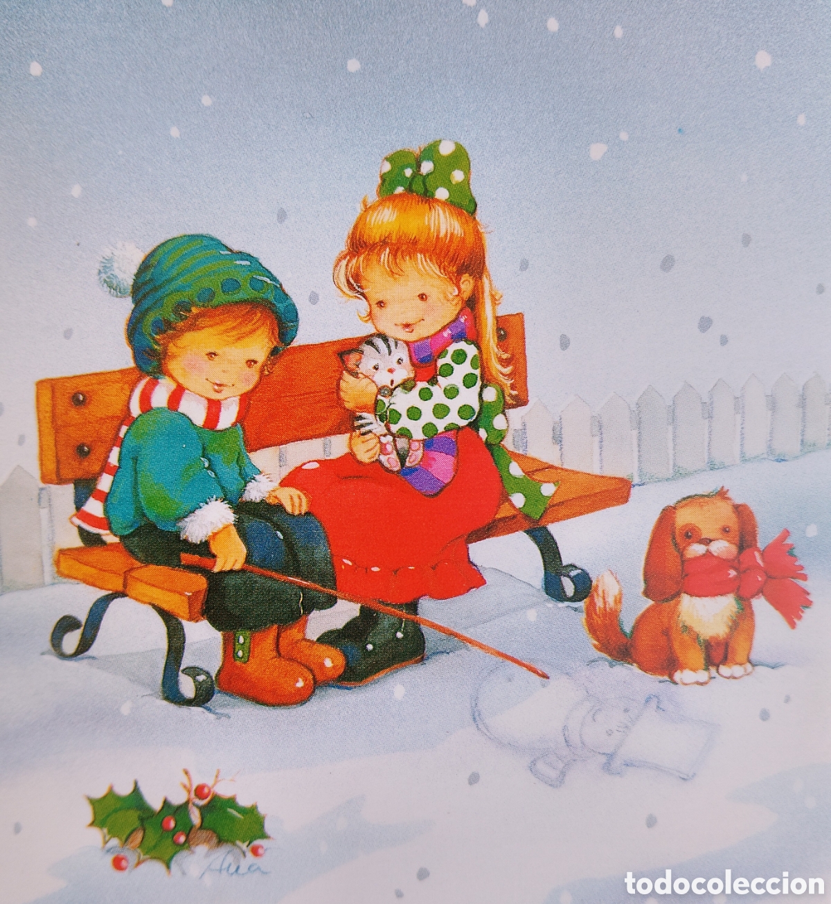 Postales: FELICITACI&Oacute;N NAVIDAD - ANA - EDICIONES ORTIZ - NI&Ntilde;OS PERRITO