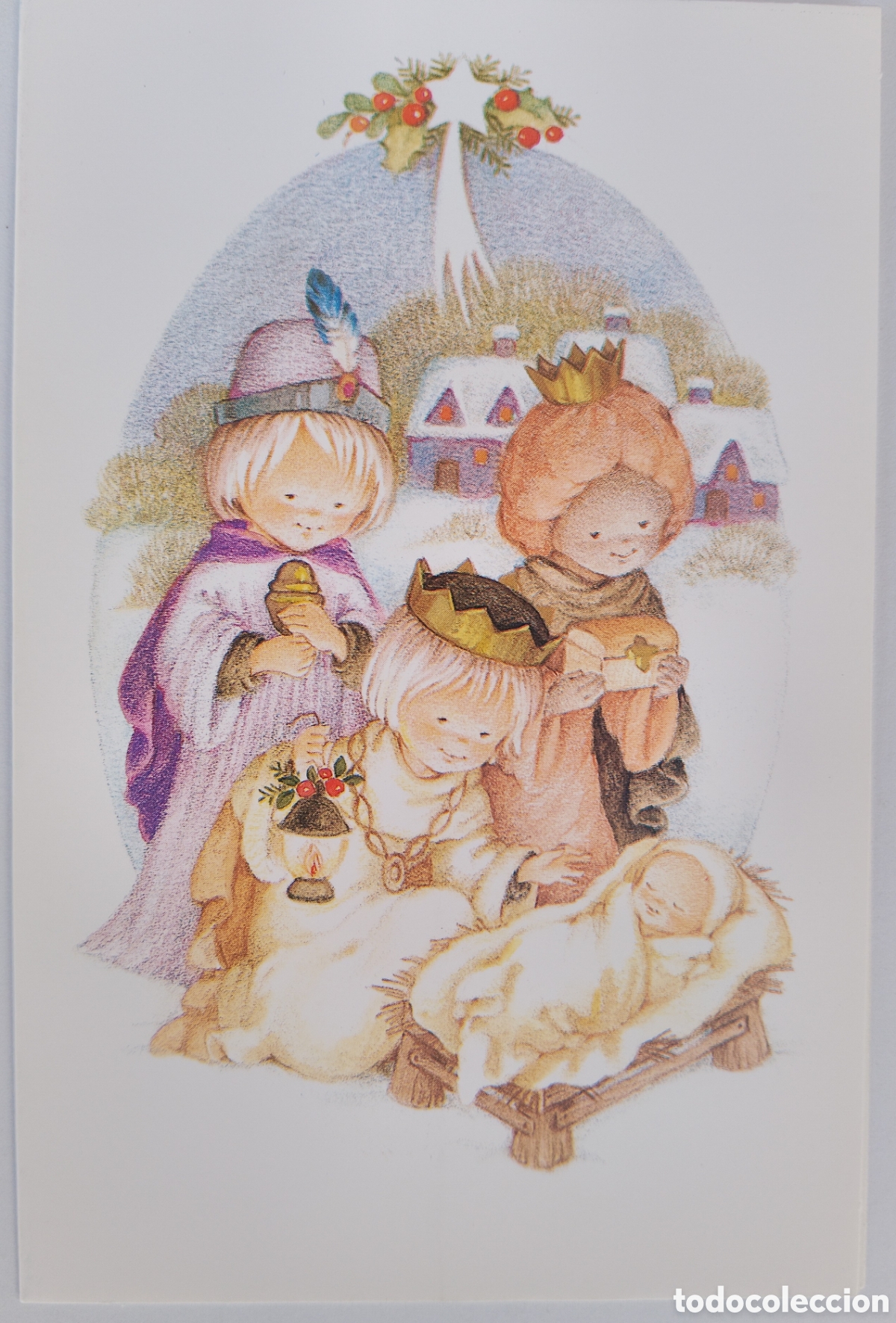 Postales: FELICITACI&Oacute;N NAVIDAD - MAR&Iacute;A - EDICIONES ORTIZ - BEL&Eacute;N NACIMIENTO REYES MAGOS