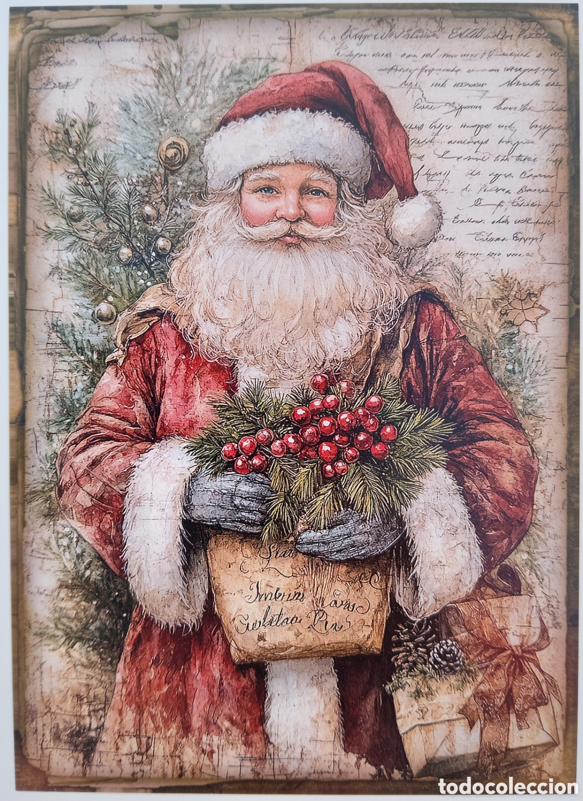 Postales: POSTAL NAVIDAD - PAP&Aacute; NOEL MU&Eacute;RDAGO - ESTILO ANTIGUO