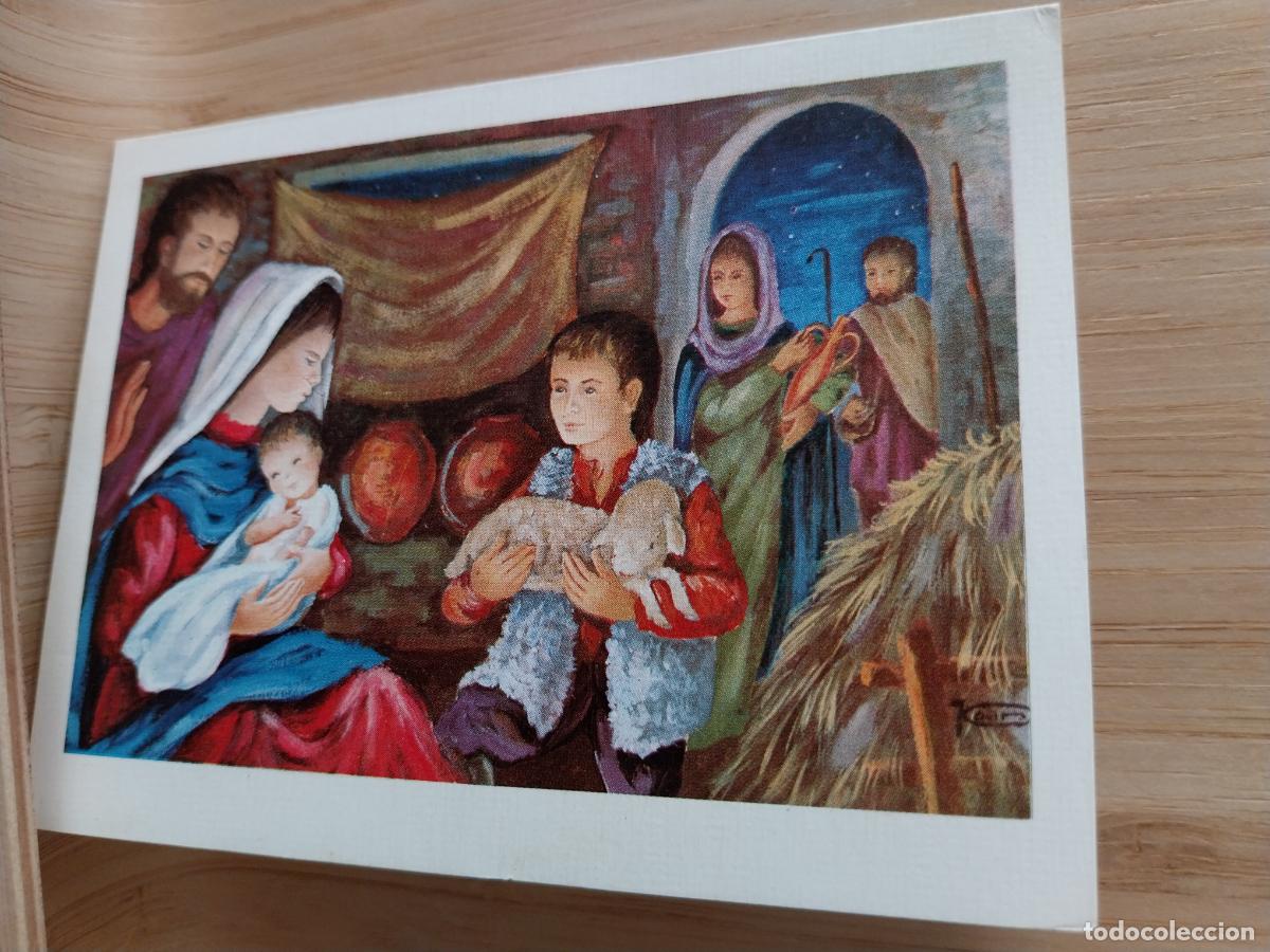 Postales: PORTAL BELEN NAVIDAD PESEBRE ESTAMPA 7.9X10.6CMS A&Ntilde;O 1971 ED JRB B 754