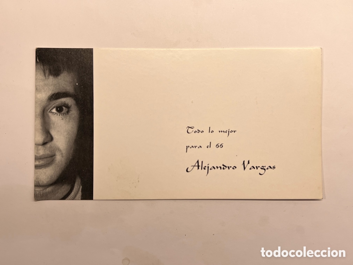 Postales: ALEJANDRO VARGAS..Tarjeta , Felicitaci&oacute;n Navide&ntilde;a.. (a.1966)
