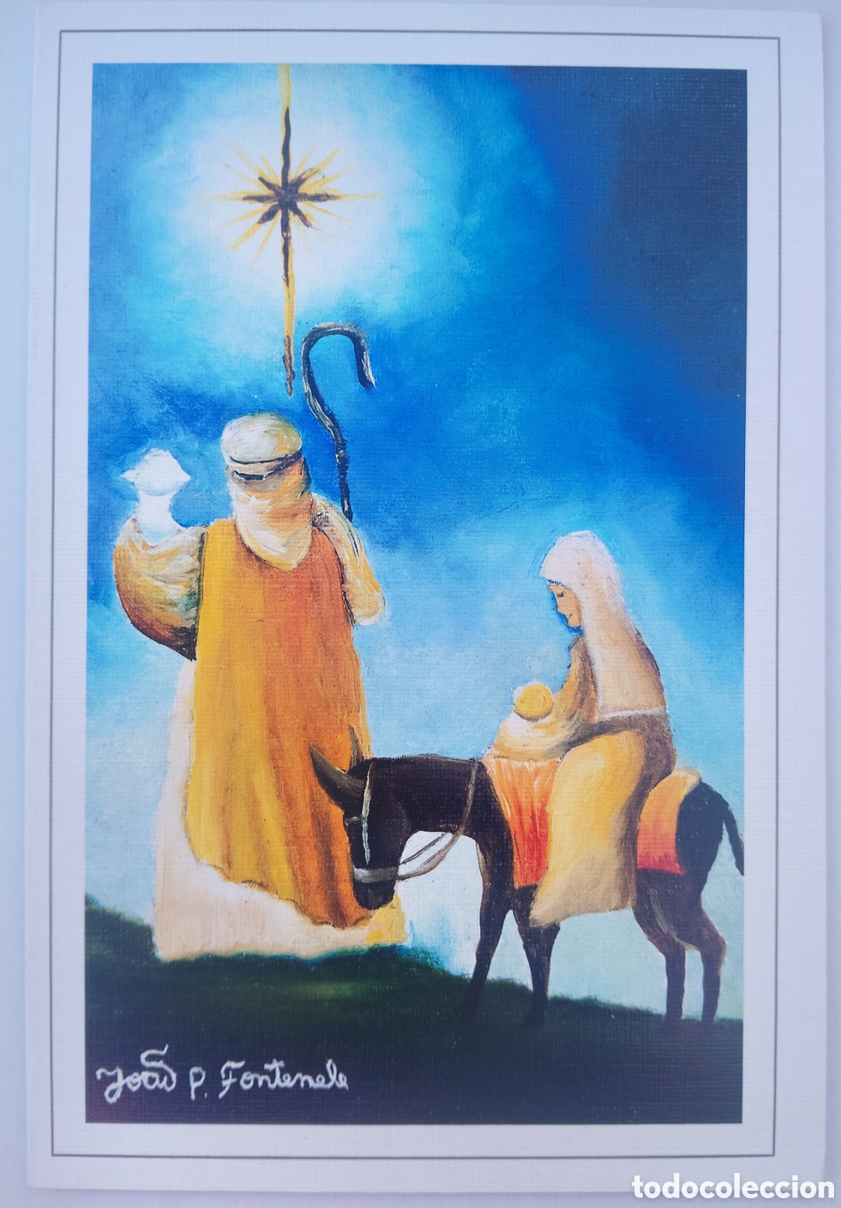 Postales: FELICITACI&Oacute;N NAVIDAD - ASOCIACI&Oacute;N PINTORES BOCA PIE - HUIDA EGIPTO
