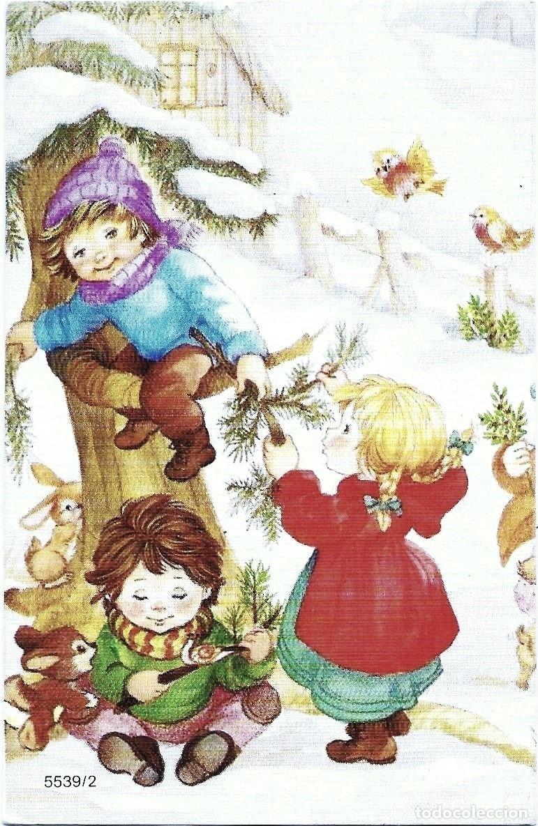 Postales: 2094Z - SOLA - TRABAJOS NAVIDE&Ntilde;OS-ABETO, MU&Eacute;RDAGO - PRECIOSA POSTAL N&ordm; 5539.2 - 10X6,5 CM