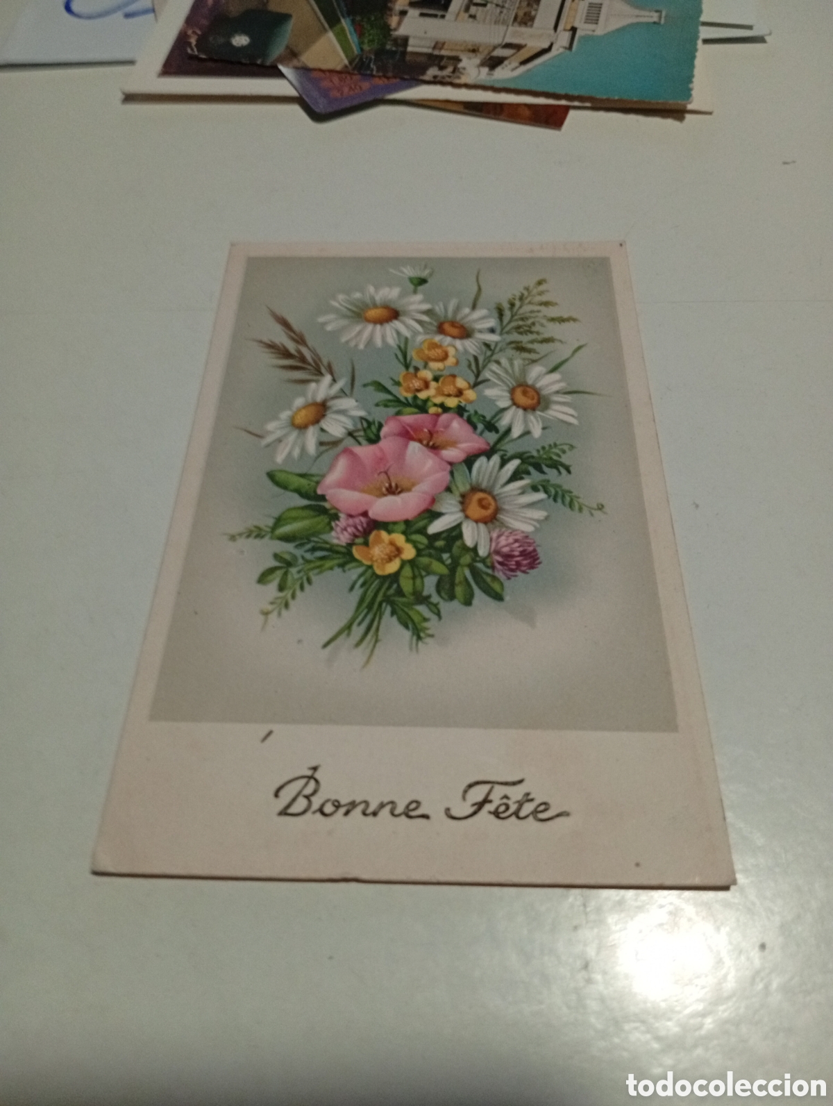 Postales: Postal bonne fete,flores