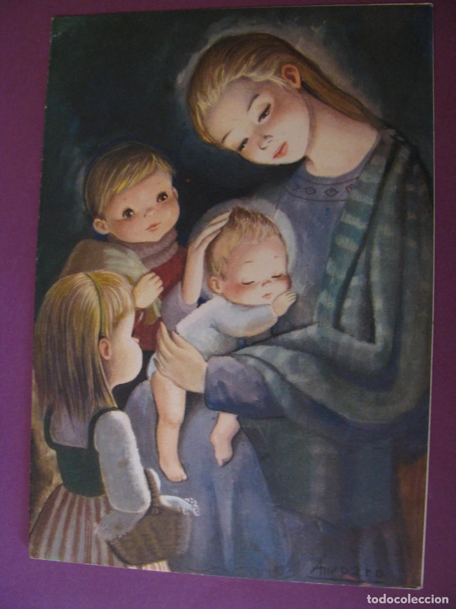 Postales: POSTAL DIPTICA DE IL. AMPARO. SUBI. 10.557/1. 16X11 CM. SIN ESCRIBIR.