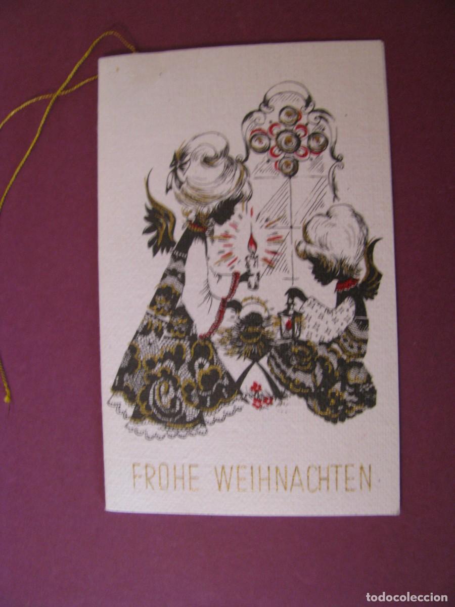 Postales: PEQUE&Ntilde;A POSTAL DIPTICA DE NAVIDAD. ALEMANIA OESTE. 8,5X5,5 CM SIN ESCRIBIR.