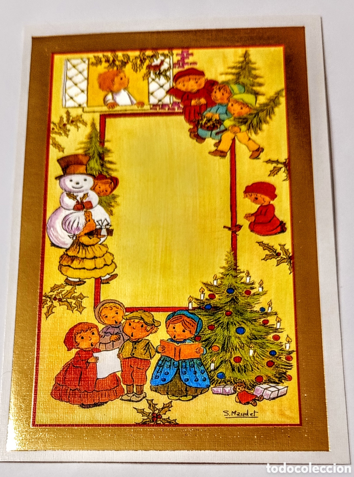 Postales: Postal Navidad dorada - Foto 1