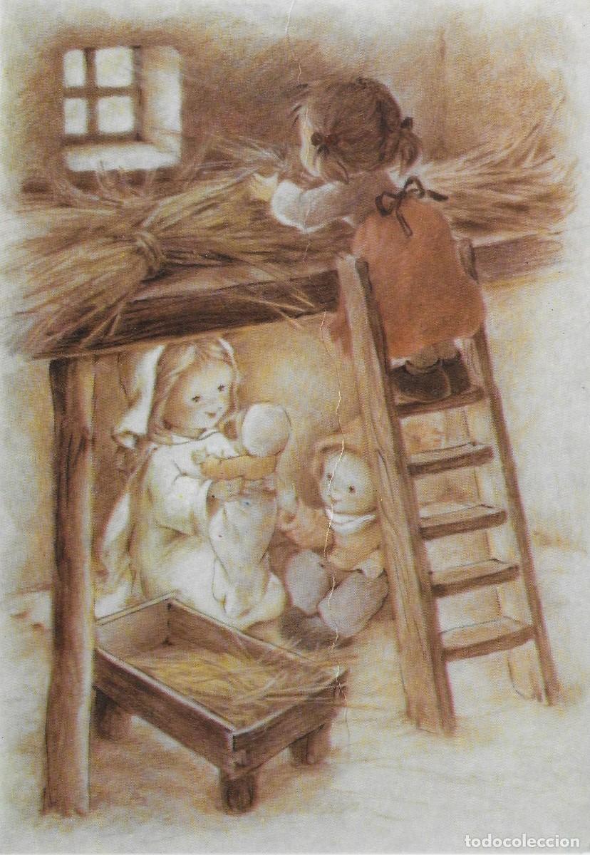 Postales: 7313O- MARIA Y EL NI&Ntilde;O RETABLO- EDICIONES ALTAMIRA REF. 20-410-DIPTICA 16,5X8,5 CM-ILUSTRA MARIA