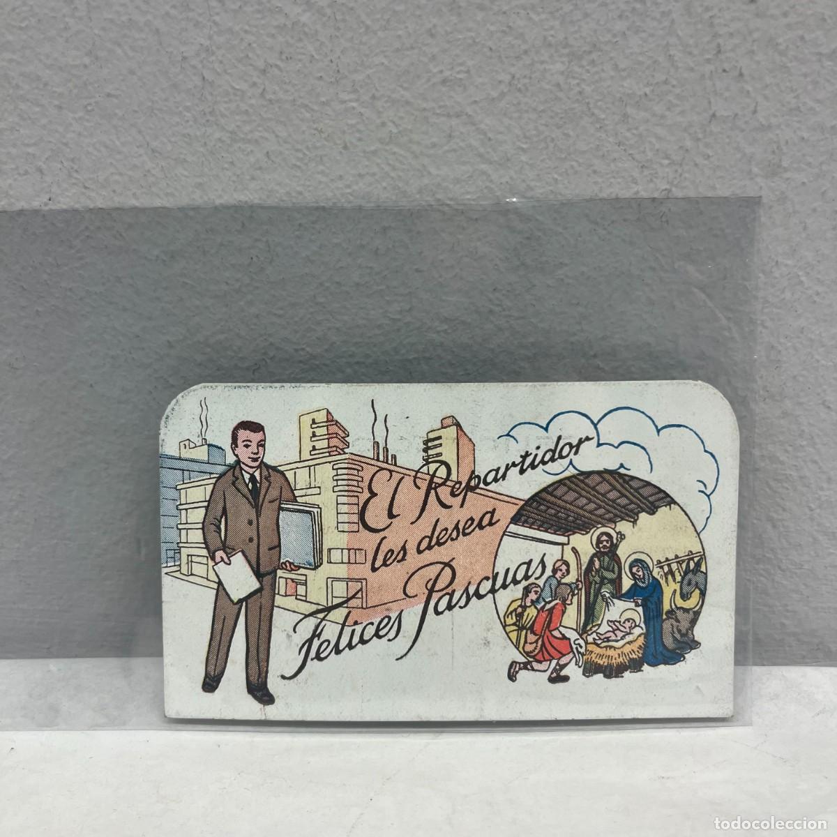 Postales: ANTIGUA TARJETA POSTAL - EL REPARTIDOR LES DESEA FELICES PASCUAS - 115 X 70 MM / 4398