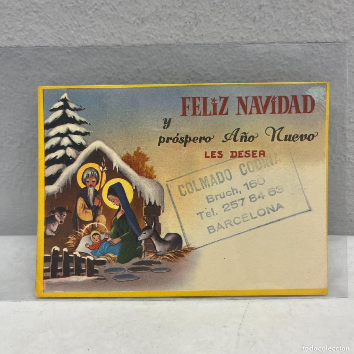 Postais: ANTIGUA TARJETA POSTAL - FELIZ NAVIDAD LES DESEA COLMADO CODINA - 110 X 80 MM / 4479