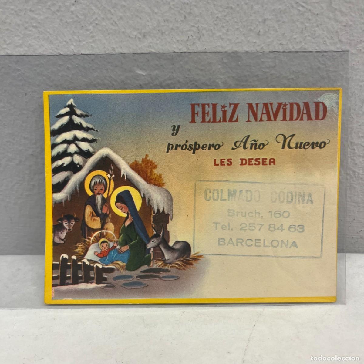 Postales: ANTIGUA TARJETA POSTAL - FELIZ NAVIDAD LES DESEA COLMADO CODINA - 110 X 80 MM / 4491