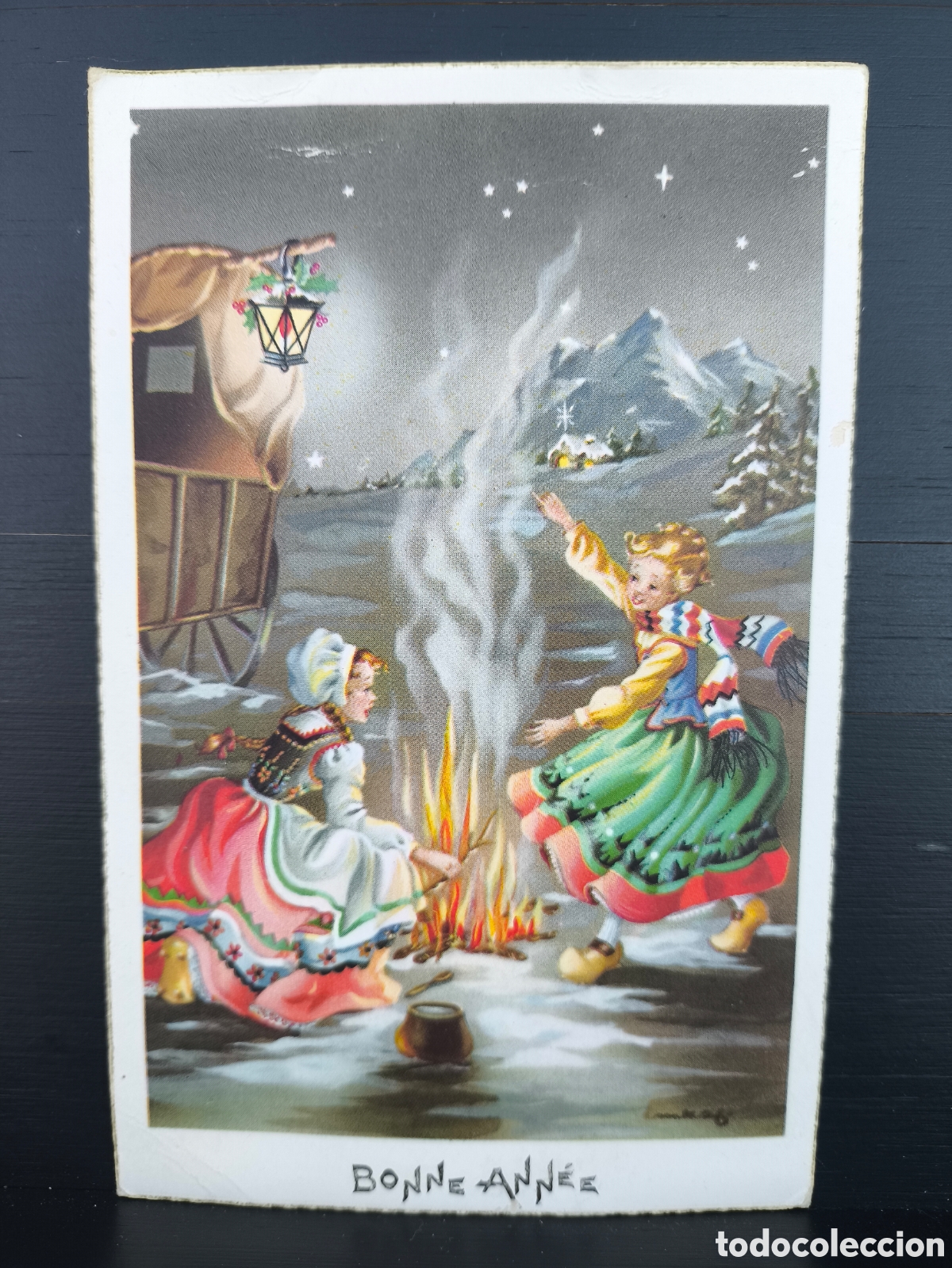 Postales: Antigua postal ilustrada Navidad Feliz A&ntilde;o il. M.R.G. MRG Mar&iacute;a Rosa Garc&iacute;a Ed. Editions Univers 450