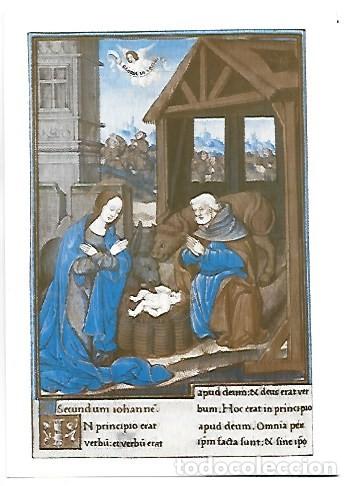 Postales: EVANGELIARI ESCOLA FRANCESA S.XVI.- FELICITACIO NADAL 2004
